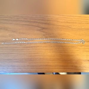 Savi vintage link double chain necklace in Sterling silver